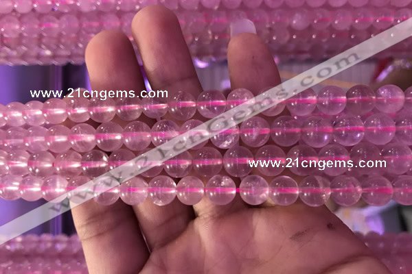 CRQ471 15.5 inches 8mm round rose quartz gemstone beads