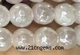CRQ860 15 inches 6mm faceted round AB-color rose quartz beads
