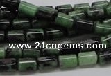 CRZ07 15.5 inches 6*8mm column ruby zoisite gemstone beads Wholesale