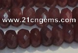 CRZ1021 15.5 inches 3*5mm faceted rondelle A+ grade ruby beads
