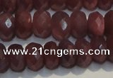 CRZ1022 15.5 inches 4*6mm faceted rondelle A+ grade ruby beads