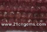 CRZ1102 15.5 inches 4*6mm faceted rondelle AAA+ grade ruby beads