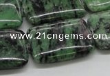 CRZ19 15.5 inches 22*30mm rectangle ruby zoisite gemstone beads