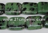 CRZ68 15.5 inches 15*20mm rectangle ruby zoisite gemstone beads