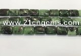 CRZ794 15.5 inches 15*20mm rectangle ruby zoisite gemstone beads