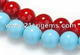CSB06 16 inches 8mm round shell pearl beads Wholesale