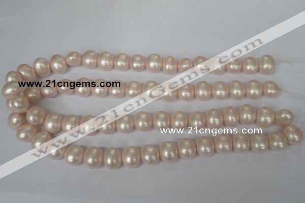 CSB137 15.5 inches 12*15mm – 13*16mm oval shell pearl beads