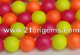 CSB1427 15.5 inches 8mm matte round shell pearl beads wholesale