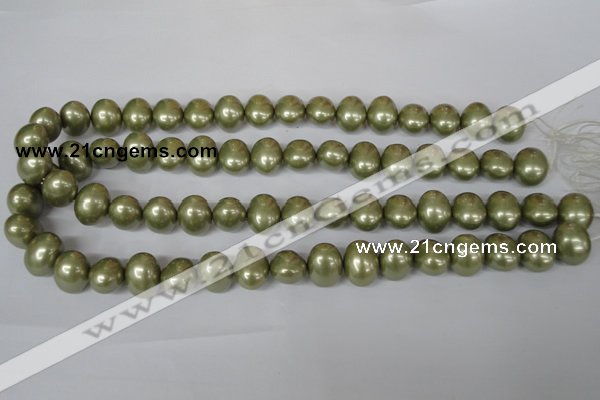 CSB144 15.5 inches 12*15mm – 13*16mm oval shell pearl beads