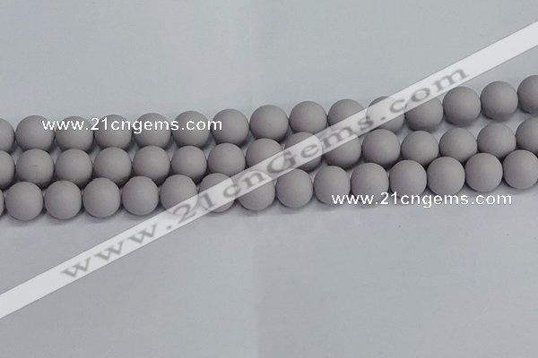 CSB1683 15.5 inches 10mm round matte shell pearl beads wholesale