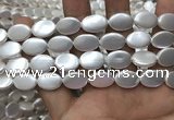 CSB2134 15.5 inches 10*15mm oval shell pearl beads wholesale