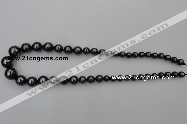CSB404 15.5 inches 8mm - 16mm round shell pearl beads