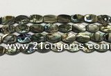 CSB4160 15.5 inches 10*14mm flat drum abalone shell beads wholesale