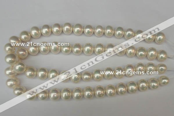 CSB800 15.5 inches 13*15mm oval shell pearl beads wholesale
