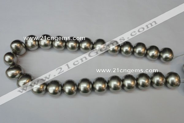 CSB836 15.5 inches 16*19mm oval shell pearl beads wholesale