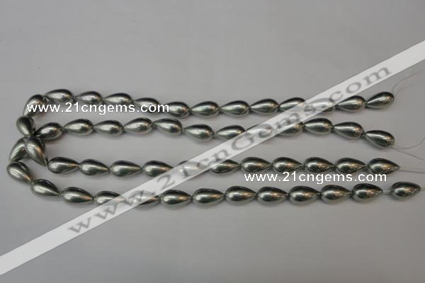 CSB865 15.5 inches 9*16mm teardrop shell pearl beads wholesale
