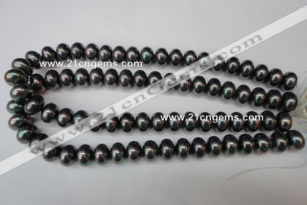 CSB909 15.5 inches 10*14mm rondelle shell pearl beads wholesale