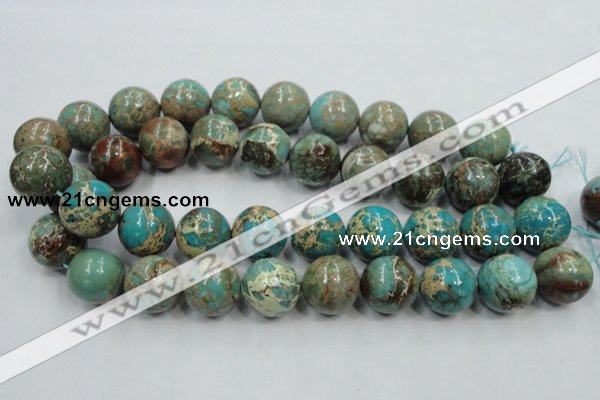 CSE04 15.5 inches 20mm round natural sea sediment jasper beads