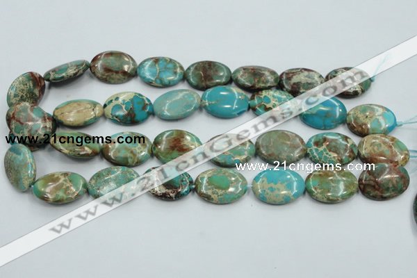 CSE09 15.5 inches 18*25mm oval natural sea sediment jasper beads