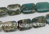 CSE5015 15.5 inches 12*16mm rectangle natural sea sediment jasper beads