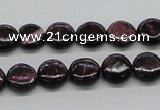 CSG63 15.5 inches 8mm flat round long spar gemstone beads wholesale