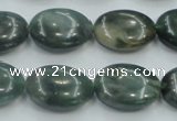 CSJ206 15.5 inches 15*20mm oval serpentine jade gemstone beads