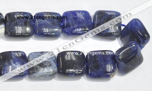 CSO06 15.5 inches 8mm square A grade sodalite beads wholesale