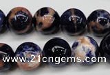 CSO264 15.5 inche 12mm round red sodalite gemstone beads wholesale