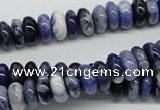 CSO40 15.5 inches 5*10mm rondelle sodalite gemstone beads wholesale