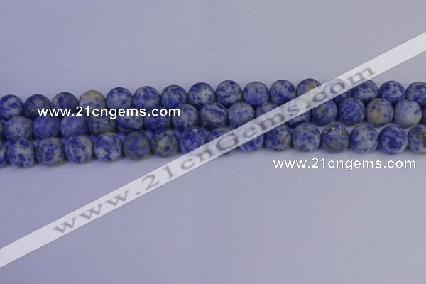 CSO533 15.5 inches 10mm round matte African sodalite beads wholesale