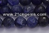 CSO603 15.5 inches 10mm faceted round sodalite gemstone beads