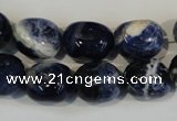 CSO64 15.5 inches 11*15mm nuggets sodalite gemstone beads wholesale