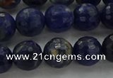CSO644 15.5 inches 10mm faceted round sodalite gemstone beads
