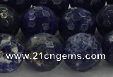 CSO646 15.5 inches 14mm faceted round sodalite gemstone beads