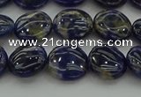CSO671 15.5 inches 12mm flat round sodalite gemstone beads
