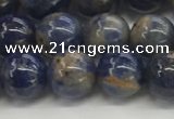 CSO832 15.5 inches 8mm round orange sodalite beads wholesale