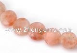 CSS03 10mm flat round natural indian sunstone beads wholesale