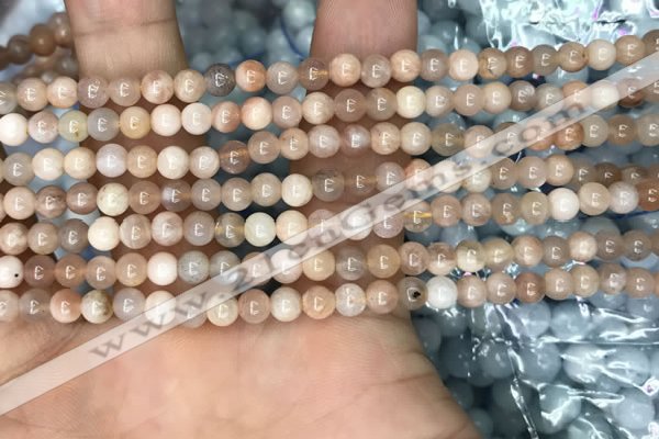 CSS690 15.5 inches 4mm round sunstone beads wholesale