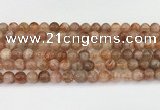 CSS763 15.5 inches 8mm round golden sunstone beads wholesale