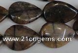 CST50 15.5 inches 18*25mm flat teardrop staurolite gemstone beads