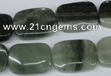 CSW143 15.5 inches 13*18mm rectangle seaweed quartz beads wholesale