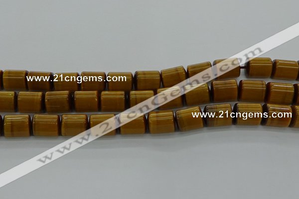 CTB540 15.5 inches 10*13mm triangle golden tiger eye beads wholesale