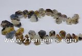 CTD2732 Top drilled 15*20mm - 25*35mm freeform montana agate beads