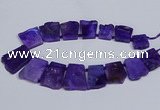 CTD2755 Top drilled 25*30mm - 35*45mm freeform agate beads