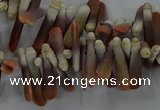 CTD2767 Top drilled 4*20mm - 6*22mm sticks sea urchin shell beads