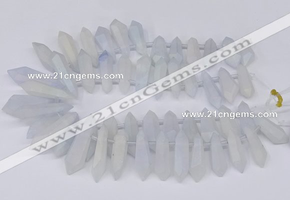 CTD2850 Top drilled 10*20mm - 15*50mm sticks plated quartz beads