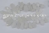 CTD2859 Top drilled 15*20mm - 22*50mm sticks quartz beads