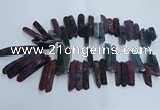 CTD2911 Top drilled 8*35mm - 10*65mm sticks agate beads