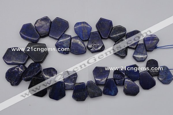 CTD308 Top drilled 15*20mm - 20*25mm freeform lapis lazuli beads
