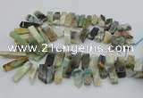 CTD3518 Top drilled 10*20mm - 12*40mm sticks amazonite beads